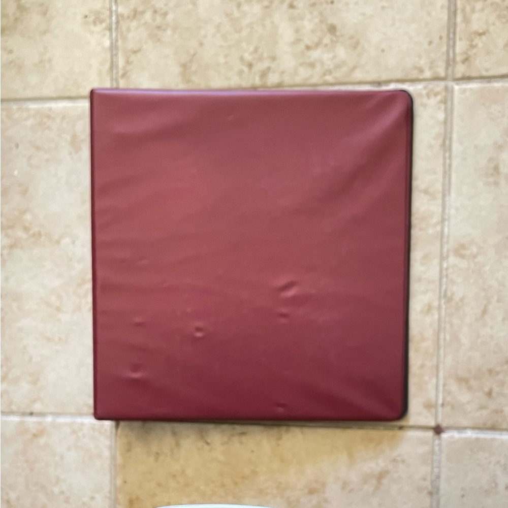 Vintage Wilson Jones  3-Ring Locking Binder Red   2 In With Label